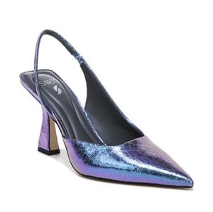 Sarto by Franco Sarto Arinq Chameleon Slingback Pump 6 Blue Purple Metallic Y2K